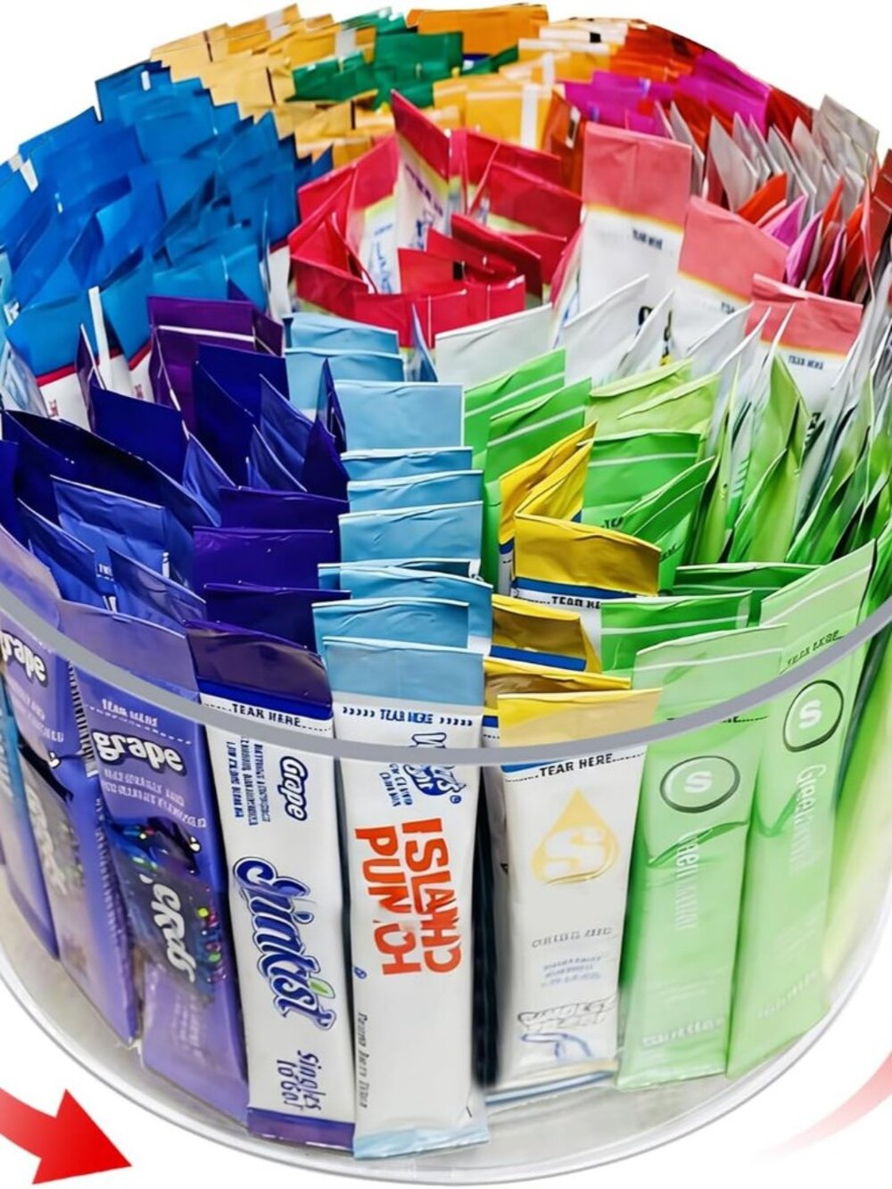 Drink Packet Organizer for Powdered Drink Mix,Powder Packet,Water Packet,Water F